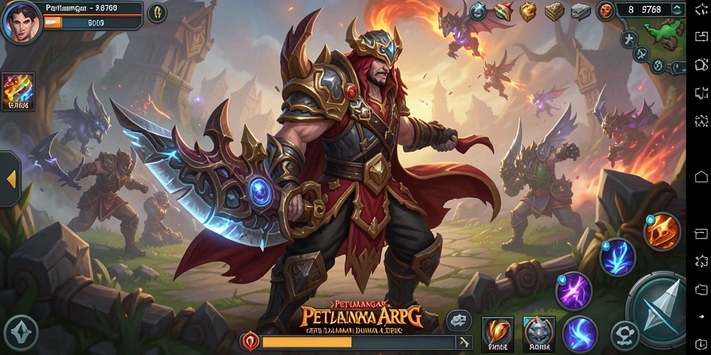 Screenshot dari gameplay seru 8768 di dunia ARPG.