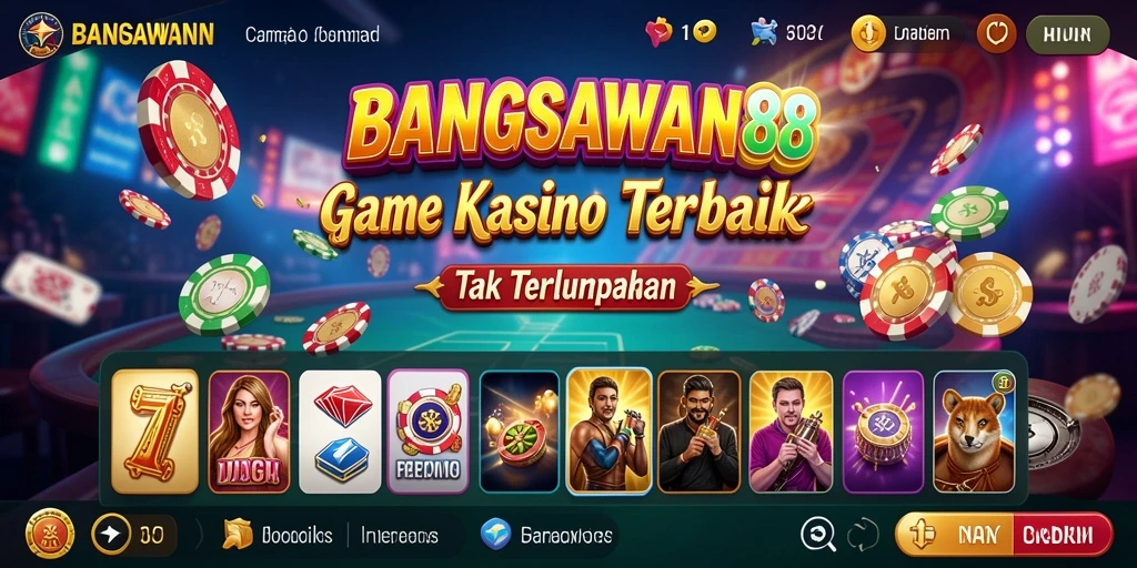 Tampilan menarik dari gameplay Kasino di BANGSAWAN88.