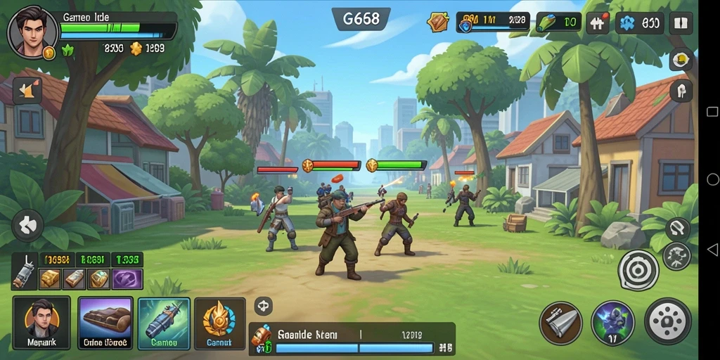 Tampilan gameplay G668 yang menyenangkan dan intuitif.