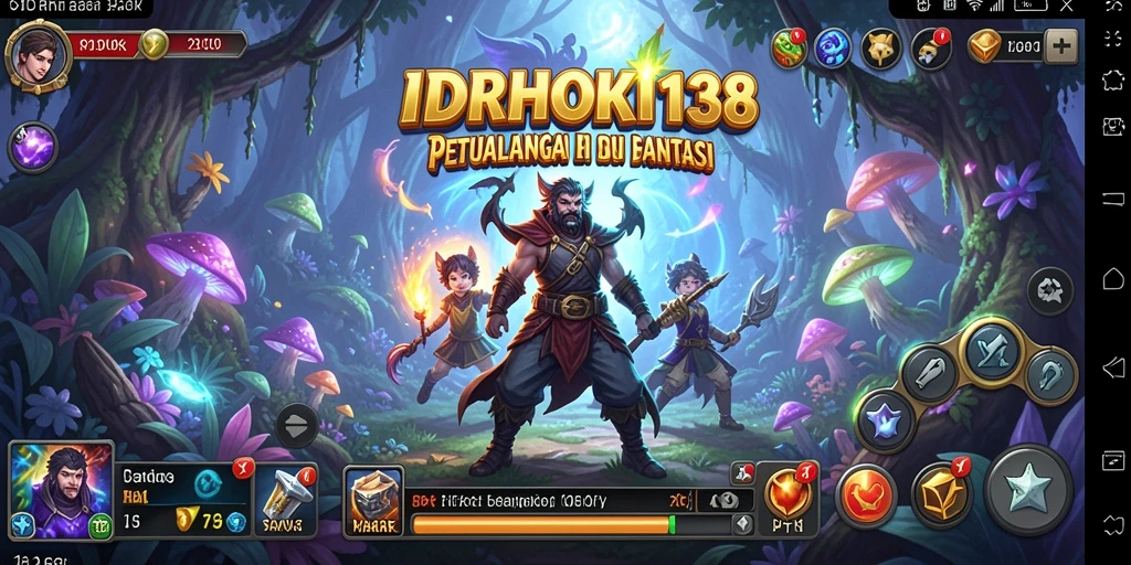 Screenshot menarik dari gameplay petualangan IDRHOKI138.