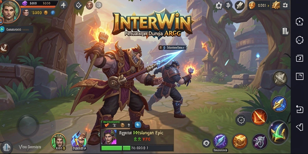 Tampak menakjubkan dari gameplay ARPG INTERWIN, penuh aksi dan petualangan.