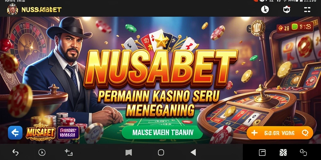 Tampilan gameplay NUSABET yang mengasyikkan di dunia Kasino.