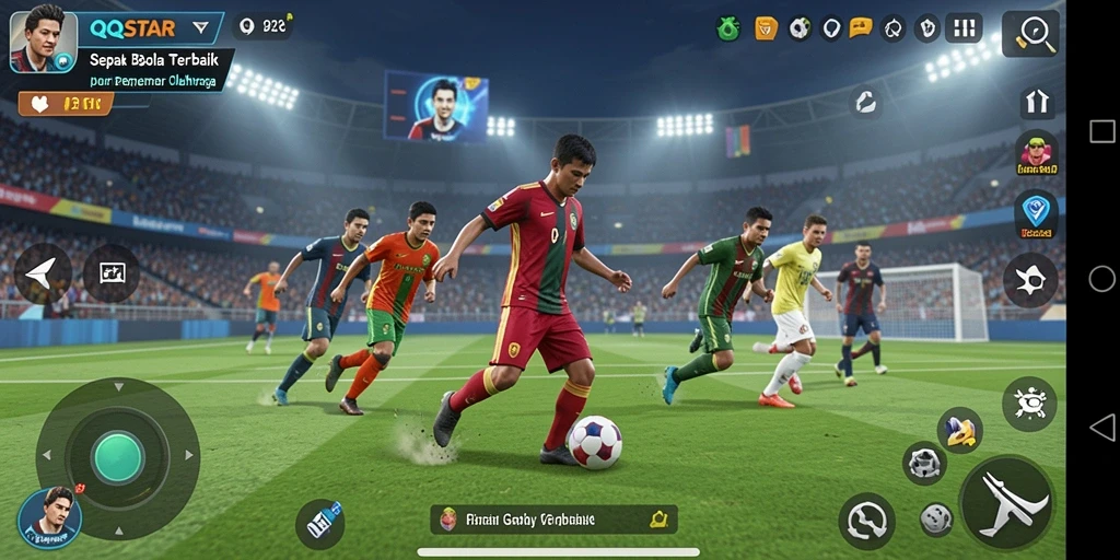 Tangkapan layar menunjukkan gameplay QQSTAR yang menegangkan dan mendebarkan.