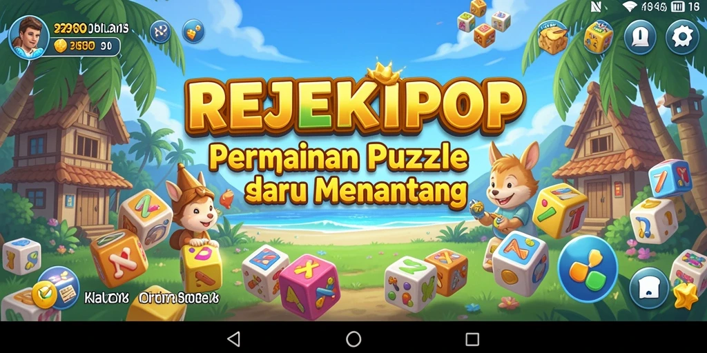 Tampilan gameplay REJEKIPOP yang seru dan menantang.