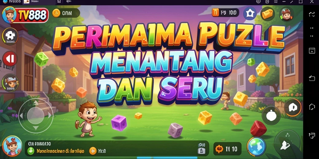 Tampilan gameplay TV888 menunjukkan teka-teki yang menantang dan interaktif.